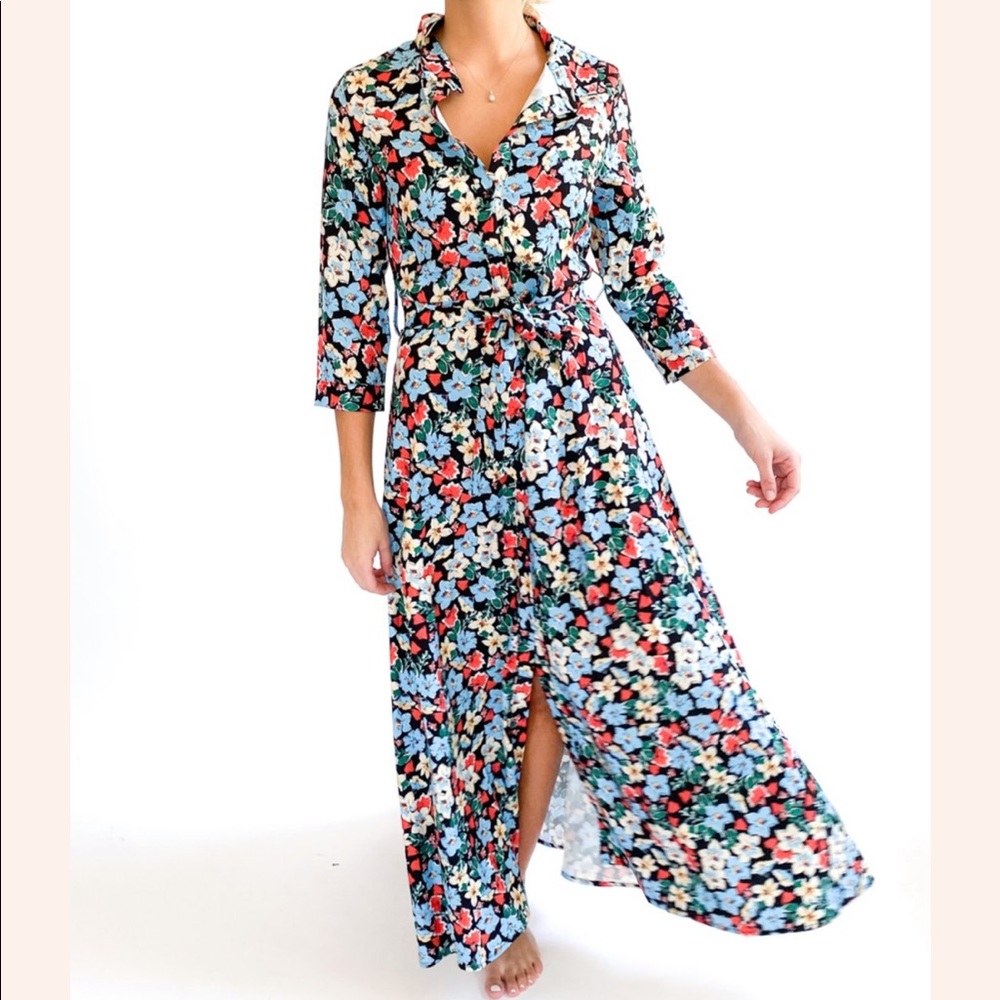 EUC (worn once!) Aly Daly Floral Maxi Dress